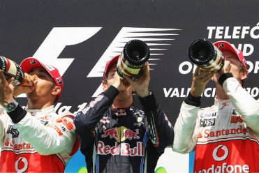 Hamilton, Vettel i Button | Fot. Getty Images