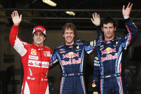 Alonso, Vettel, Webber | Fot. Getty Images