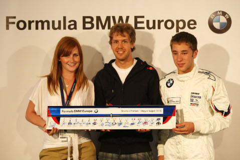 Sebastian Vettel i Robin Frijns | Fot. BMW