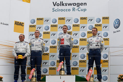 Podium na N&uuml;rburgringu | Fot. VW