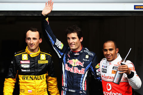 Kubica, Webber, Hamilton | Fot. LAT