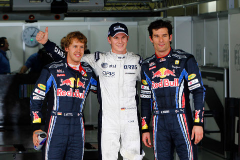 Vettel, Hulkenberg, Webber | Fot. LAT