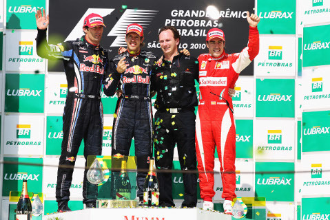 Podium w Interlagos | Fot. Getty Images