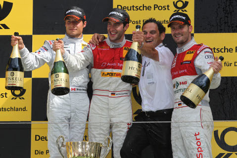 Podium DTM w Zandvoort | Fot. Audi