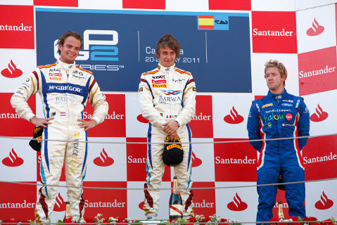 Podium w Montmelo | Fot. GP2