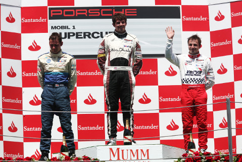 Podium Porsche Supercup w Montmelo - Fot. Sutton Images
