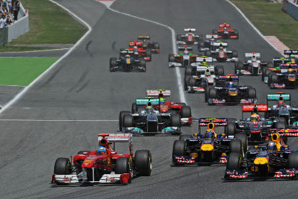 Start w Montmelo | Fot. Ferrari