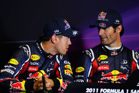 Sebastian Vettel i Mark Webber | Fot. Getty Images