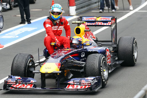 Mark Webber i Fernando Alonso | Fot. Julian Finney