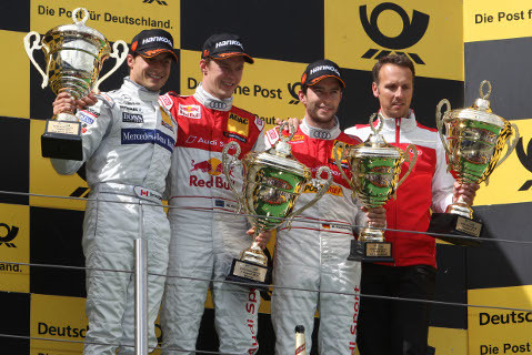 Podium na N&uuml;rburgrinu | Fot. Audi
