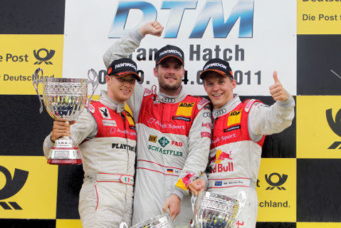 Podium na Brands Hatch | Fot. Audi