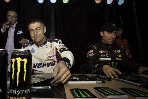 Krzysztof Hołowczyc i Stephane Peterhansel | Fot. X-raid.de