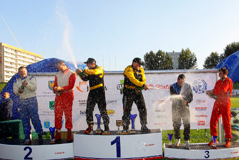 Podium Rajdu Wisły | Fot. Tomasz Filipiak