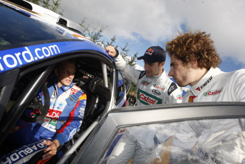 Marco Simoncelli, Mikko Hirvonen i Jonathan Rea | Fot. Castrol