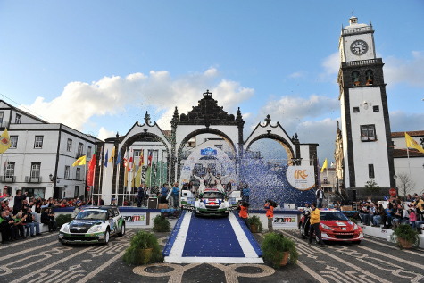 Podium SATA Rallye Acores | Fot. IRC