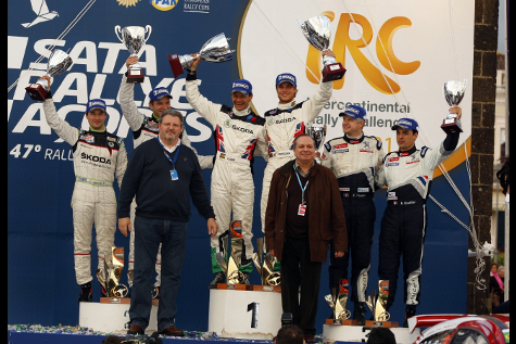 Podium SATA Rallye Acores | Fot. IRC