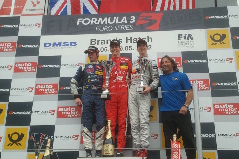 Podium w Brands Hatch | Fot. Ferrari