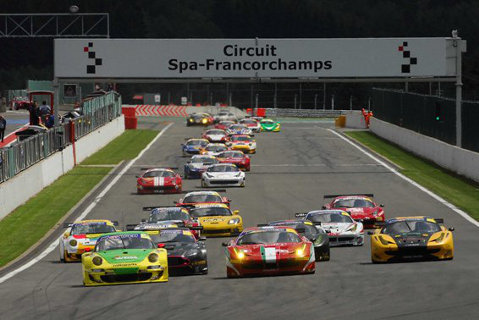 Start na Circuit de Spa-Francorchamps