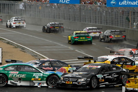 Kolizja na Norisringu | Fot. dtm.de