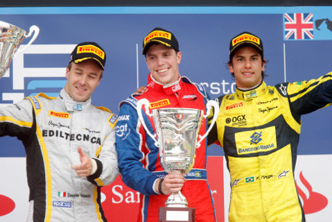 Podium na Silverstone | Fot. GP2