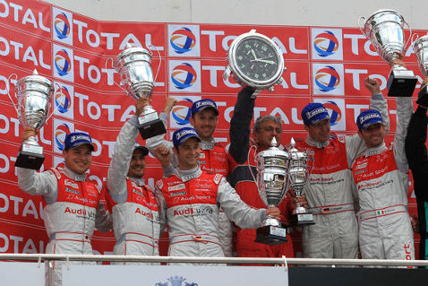 Podium w Spa | Fot. Audi