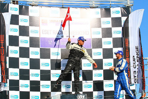 Podium na Slovakia Ringu | Fot. Porsche GT3 CE