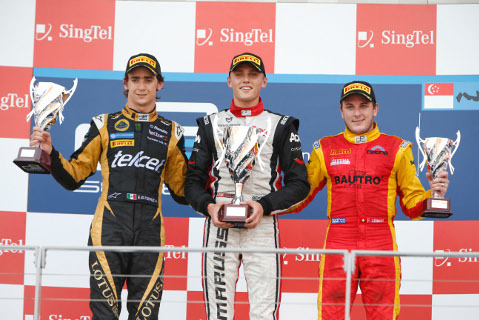 Podium w Singapurze | Fot. GP2