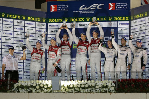 Podium w Bahrajnie | Fot. Audi