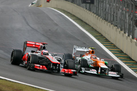 Jenson Button i Nico Hülkenberg | Fot. Sutton Images