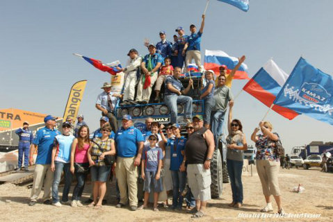Kamaz na mecie Africa Eco Race | Fot. Alain Rossignol