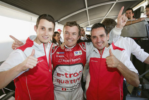 Oliver Jarvis, Marcel Fässler i Benoît Tréluyer | Fot. Audi