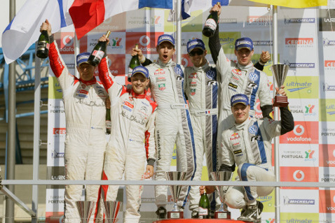 Podium Rajdu Portugalii | Fot. VW