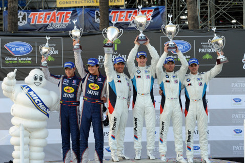 Podium GT w Long Beach | Fot. BMW
