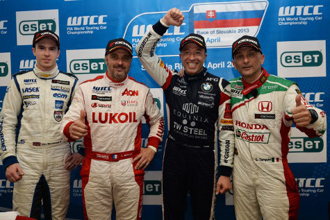 Podium na Slovakia Ringu | Fot. WTCC