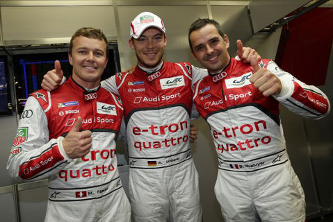 Marcel Fässler, Andre Lotterer i Benoit Treluyer | Fot. Audi