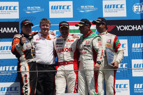 Podium 1 na Hungaroringu | Fot. WTCC