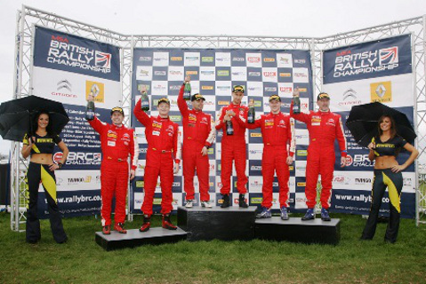 Podium Pirelli RBF Rally | Fot. rallybrc.co.uk