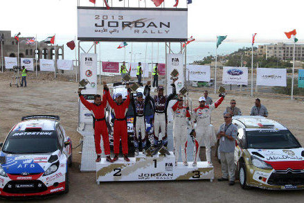 Podium Jordan Rally | Fot. Qatar WRT