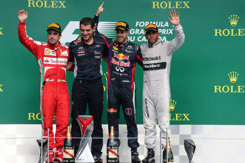 Podium w Montrealu | Fot. XPB