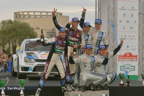 Podium Rally Italia Sardegna | Fot. VW