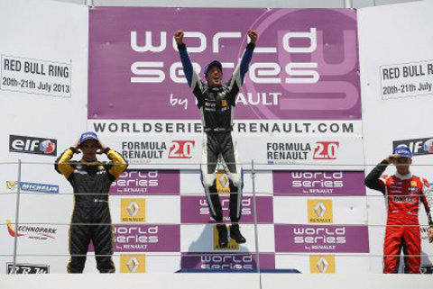 Podium na Red Bull Ringu | Fot. worldseriesbyrenault.fr