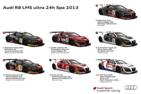 Audi w Total 24 of Spa