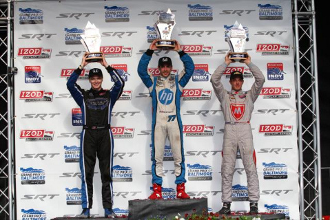Podium w Baltimore | Fot. INDYCAR