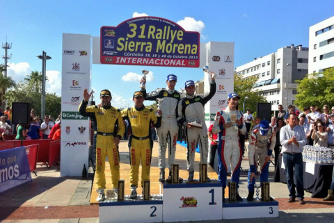Podium Rallye Sierra Morena | Fot. rfeda.es