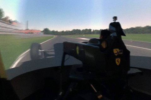 Bartek Mirecki w symulatorze F1 | Fot. BM Racing