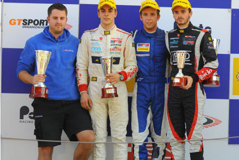 Podium w Montmelo | Fot. FOTOSPEEDY