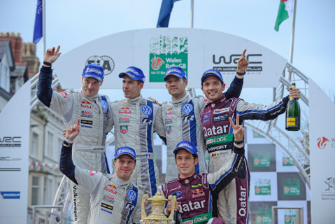 Podium Wales Rally GB | Fot. VW