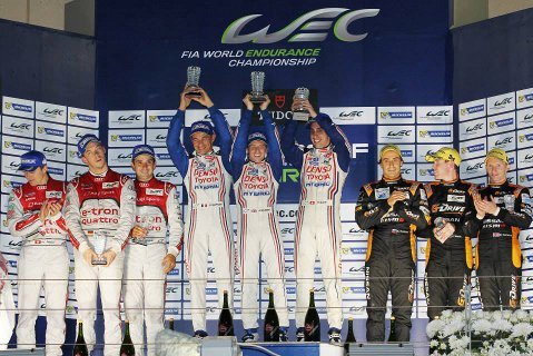 Podium 6 godzin Bahrajnu | Fot. Toyota