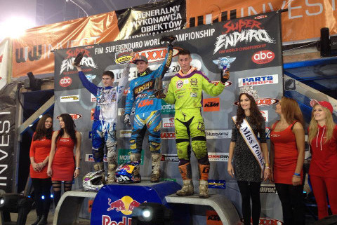 Podium juniorów w Atlas Arenie | Fot. KTM