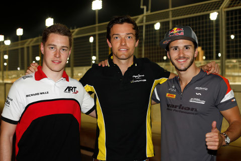 Stoffel Vandoorne, Jolyon Palmer i Daniel Abt | Fot. GP2